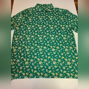 Green Floral Men's Shirt
